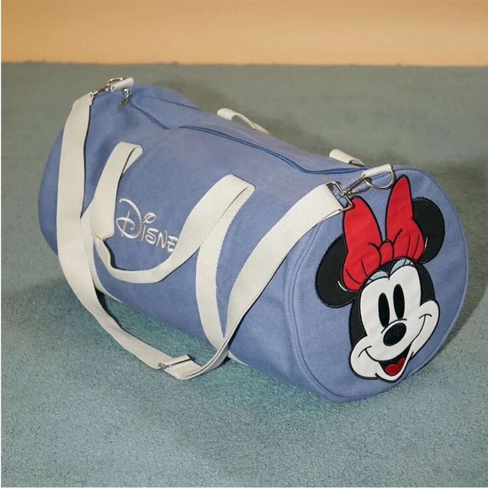 DISNEY MICKEY AND MINNIE MOUSE LARGE TRAVEL DUFFLE BAG - Picture 4 of 8